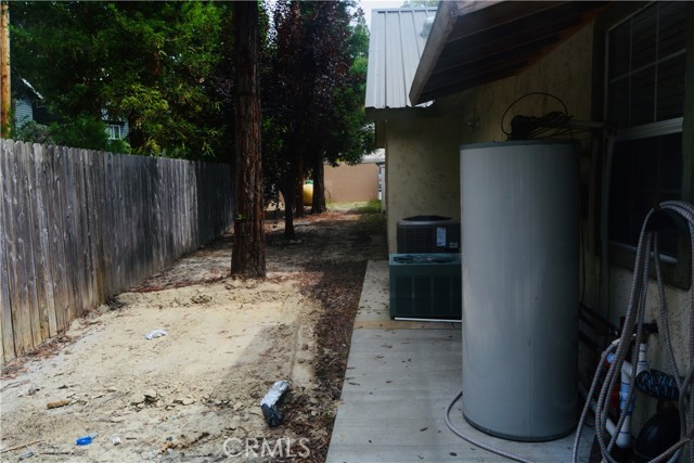 back of building area