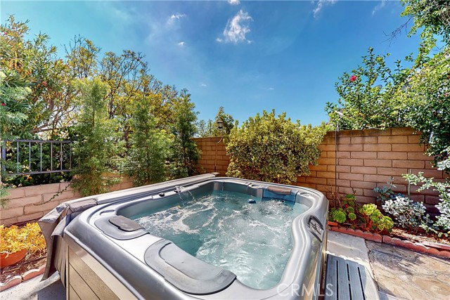 Spa in backyard will stay