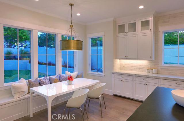 Breakfast nook offers nice view of backyard