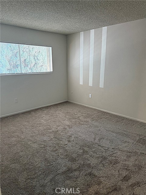 Primary with custom paint and new carpet