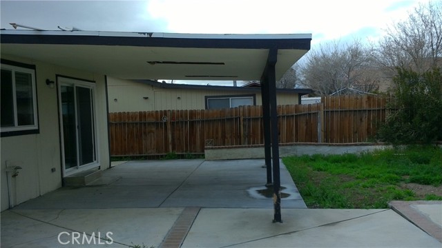 Back yard patio