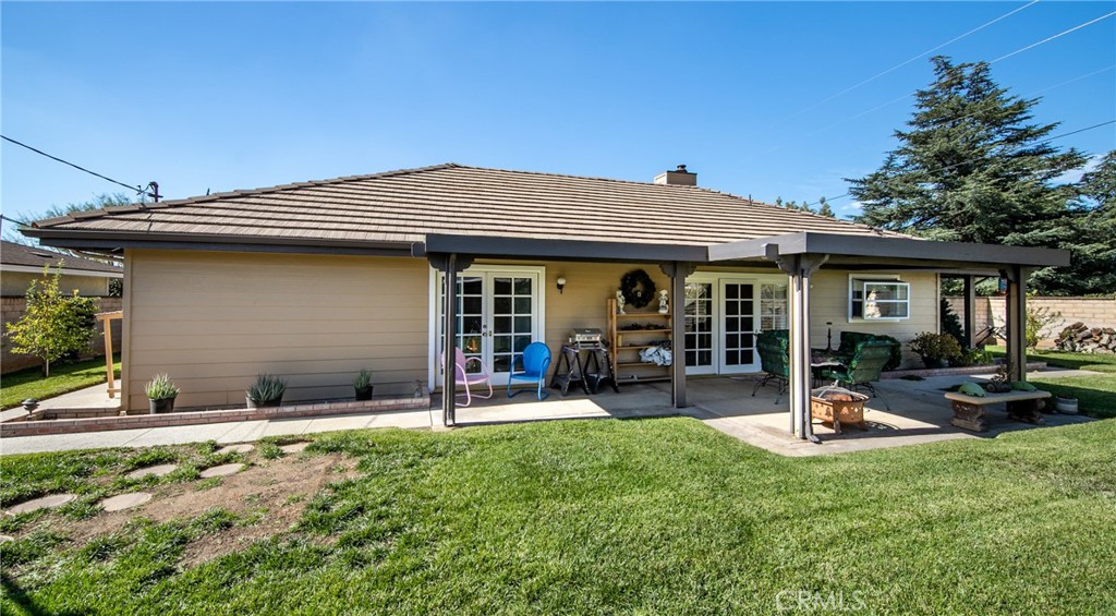 Back Patio and partial yard