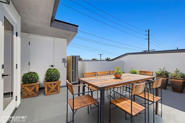 Rooftop deck off of the mezzanine/loft level