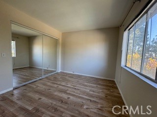 Secondary bedroom has large sliding door closet