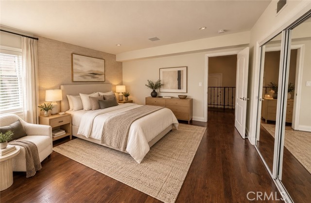 Virtually staged bedroom #2