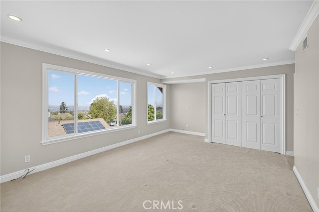 Master suite with city views