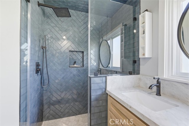 shower in hall bathroom
