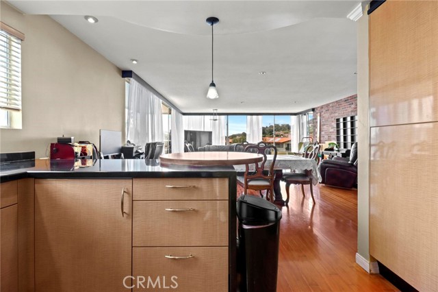 Kitchen towards the living room