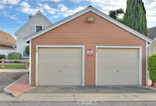 Detached garage directly in front of the home for easy access