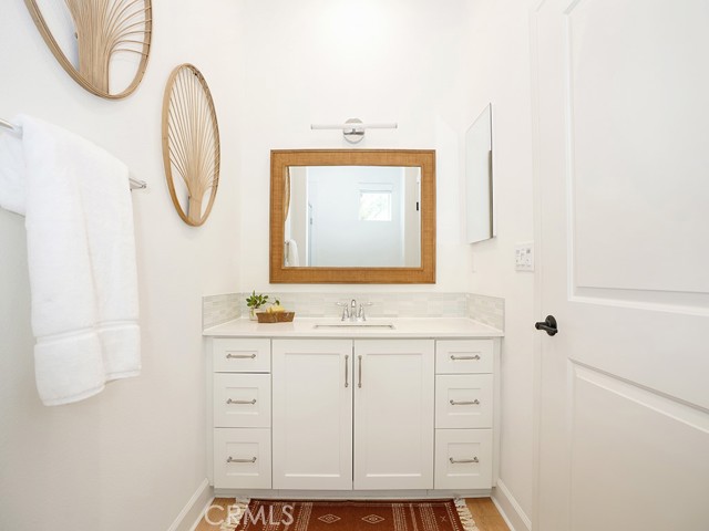 Downstairs Full bath perfect for guests!