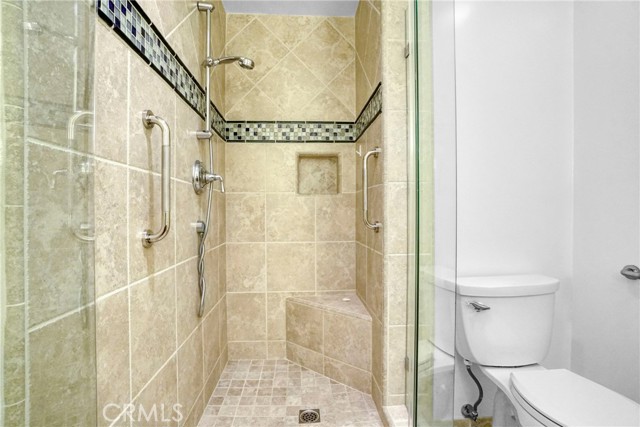 Updated Shower with seat.