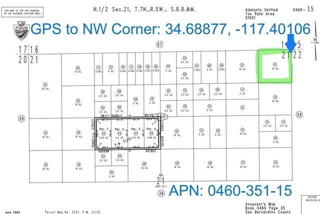 Detail Gallery Image 1 of 1 For 10 Ac Kenwood, Helendale,  CA 92342 - – Beds | – Baths