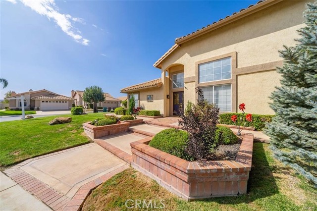 6313 Cherry Hill Avenue Banning, California This is an absolutely gorgeous Muirfiled Model home with a large corner lot with great views of mountains and slight view of the Championship golf course! Located in this very active 55and over community of Sun Lakes Country Club. Completely upgraded Master Bath in first floor. Wood laminate flooring in living room and beautiful ceramic tiles throughout kitchen, dining and family room. Upgraded granite counters with plenty of storage. All Stainless Steel appliances are included! There is cozy fireplace. An eloquently designed staircase takes you to upper level where you will find your 2nd and optional 3rd bedroom very nicely updated as well. beautiful mountain views from second floor. The lavish backyard comes with 2 patio covers.
There is a 24 hour guarded gate for your security. Don't forget to confirm your viewing as you will not be able to enter the gates
without property owner authorizing your entry. 2 Golf courses on premises, 3 clubhouses, 8 pools (indoor/outdoor). Tennis court, Fine Dinning restaurant, a Sandwich bistro, an inviting lounge, a Veranda for evening festivities, a pool room with championship tables, and so much more. Sun Lakes is truly a Paradise. Best kept secret in the inland Empire. 20 minutes to Redlands and 25 minutes to Palm Springs. Don't miss this underpriced steal. Call Today.