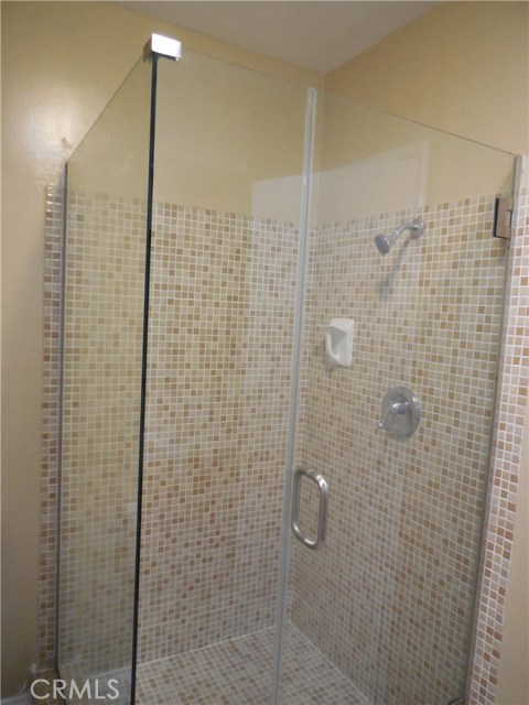 Shower in master bathroom.