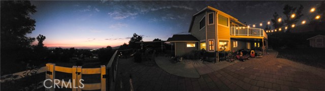 panorama of backyard