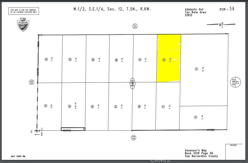 0 Beaver(east of)parcel #3129-561-12 Road, Adelanto, CA 92301