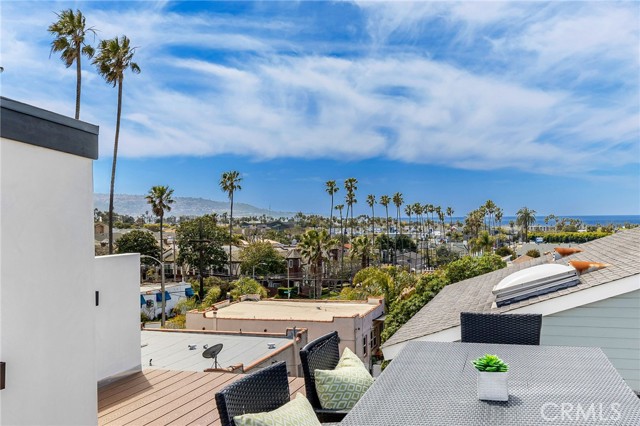 The roof top deck provides a full 180 degree ocean view.