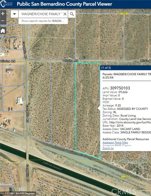 0 Olivine Road, Phelan, California 92371, ,Land,For Sale,0 Olivine Road,CRHD23194719