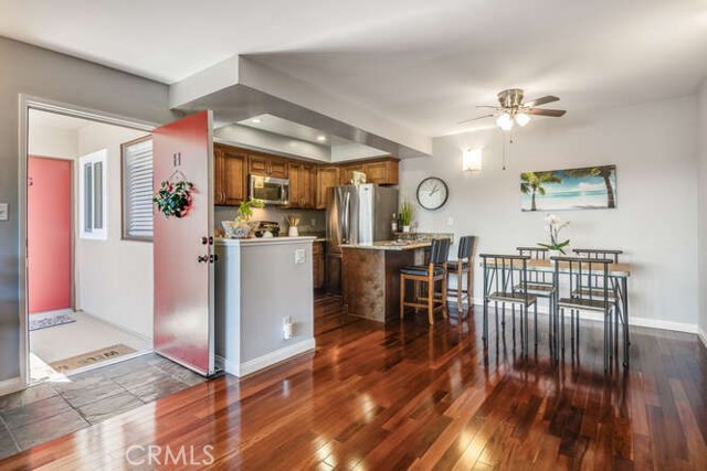 Kitchen and dining area