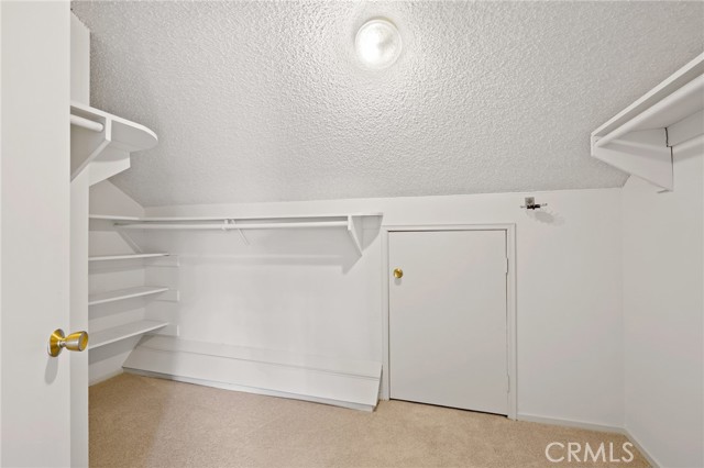 Large Walk-in closest in Master Bedroom. Attic access for more storage,