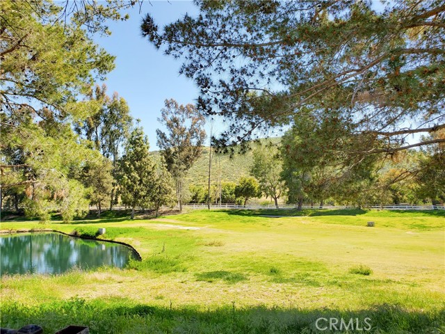 Views from backyard and master bedroom of the golf course.