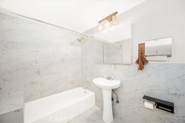 Second floor renovated bathroom
