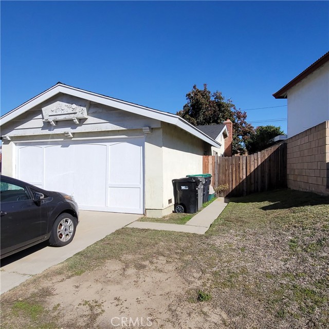 Enough room to extend the driveway if you need more parking.