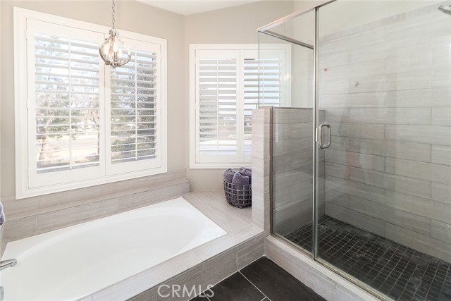 primary bath tub & shower room