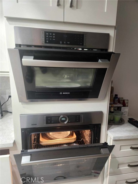 Built in microwave-convection plus built in oven.