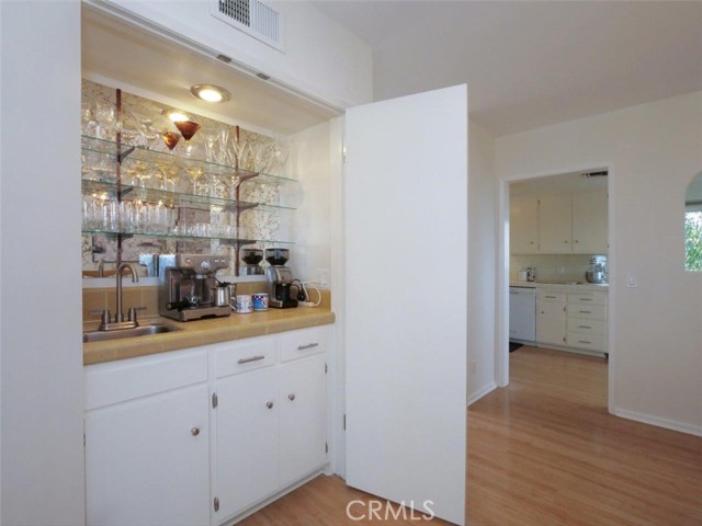 Wet Bar in Dining Area