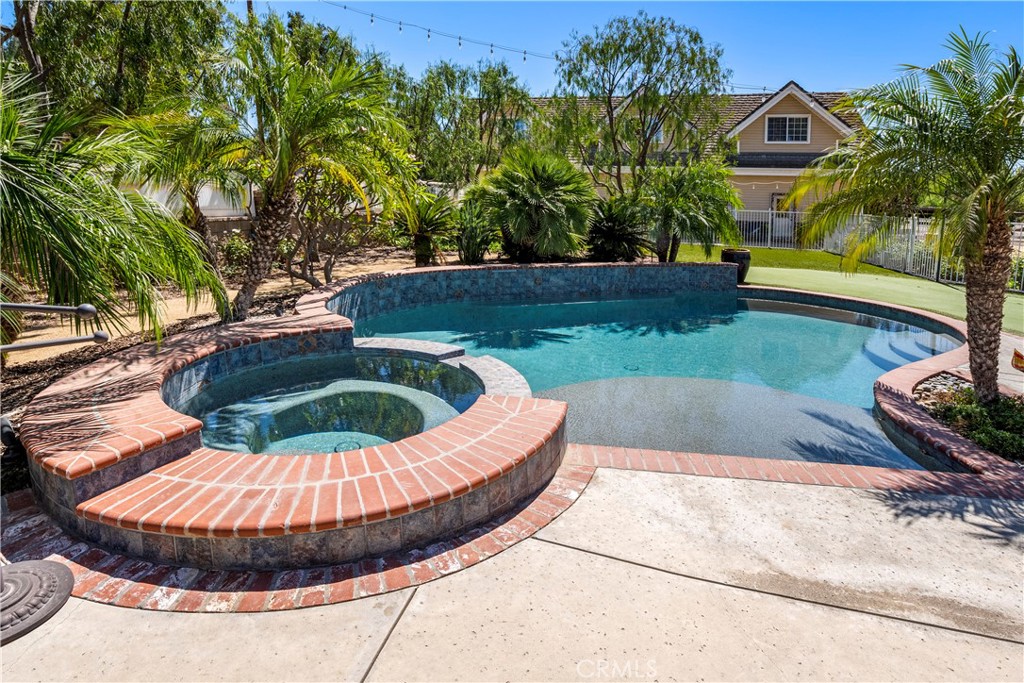 Saltwater pool and spa.