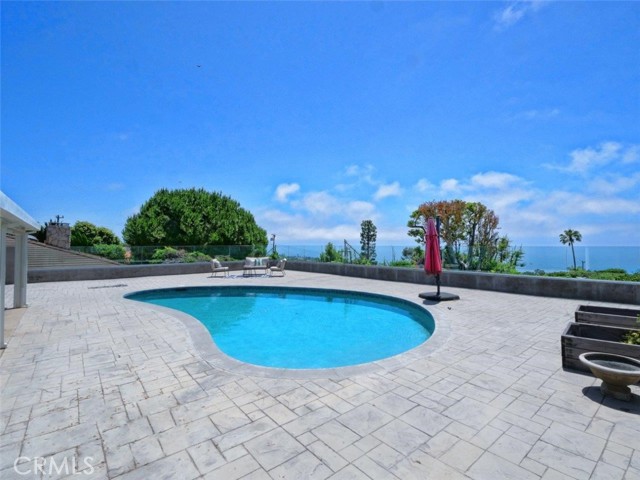 Backyard Pool Area Looking Out to View