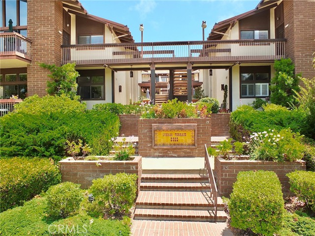 The front entrance to the building