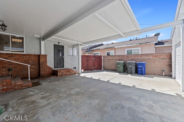 Large covered patio