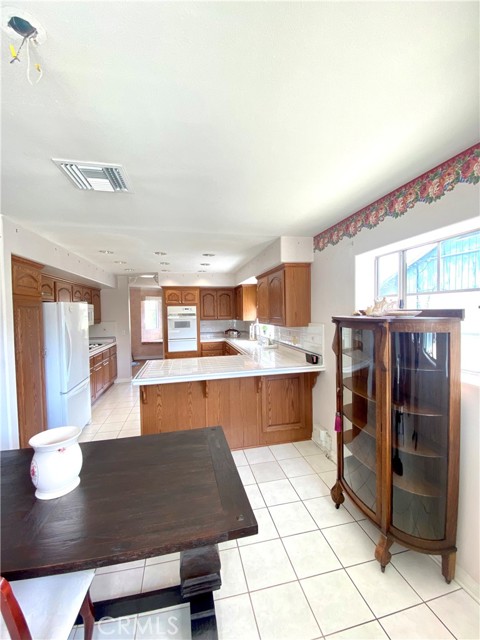 Breakfast Nook with view into kitchen