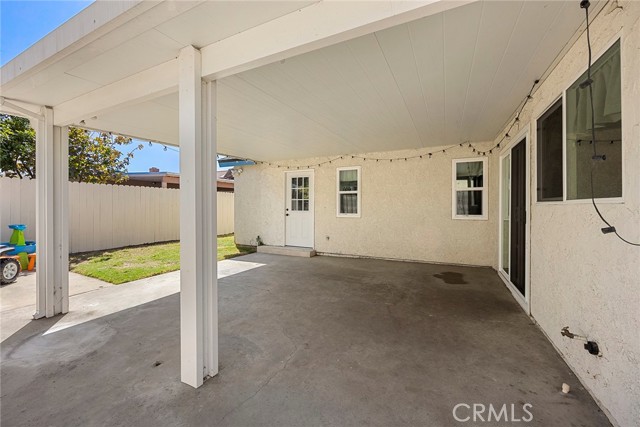 Newer covered patio