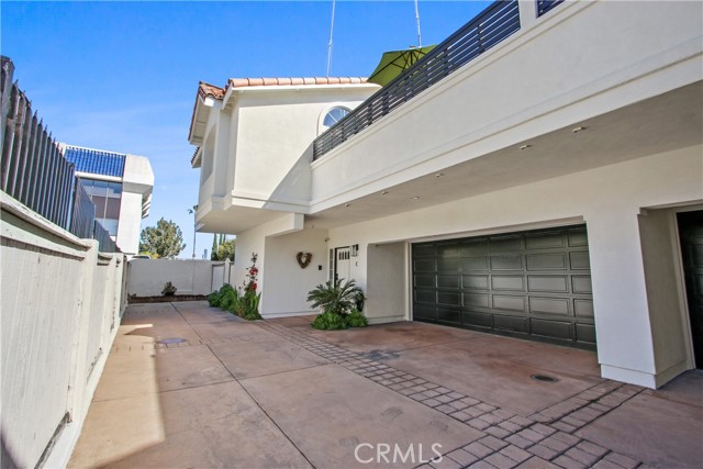 Driveway and garage