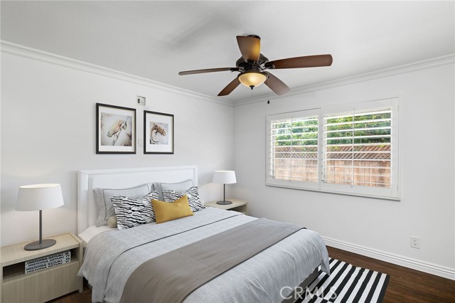 Spacious downstairs bedroom. Photo has been virtually staged.