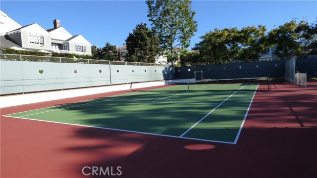 Community tennis court.