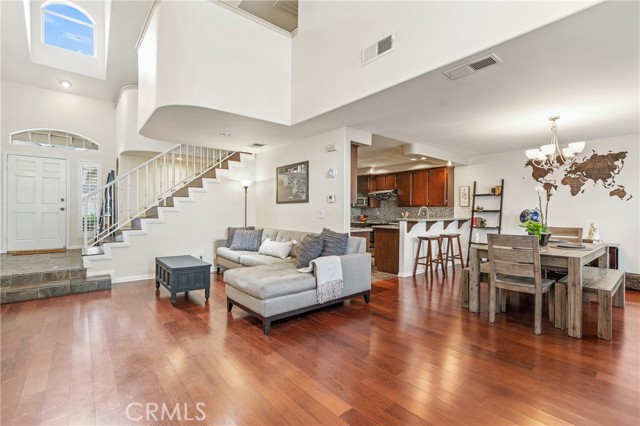 View of Living Room and Dining Area