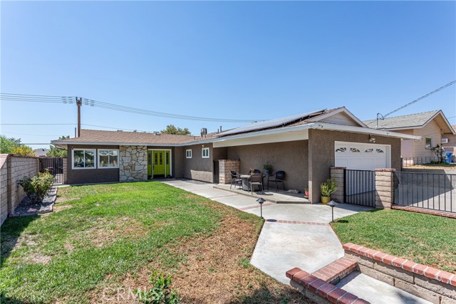 28209 Hot Springs - another view of front yard and patio area next to garage.