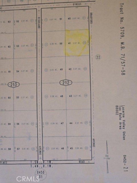 Detail Gallery Image 3 of 3 For 0 Bradford Ave, Lucerne Valley,  CA 92356 - – Beds | – Baths