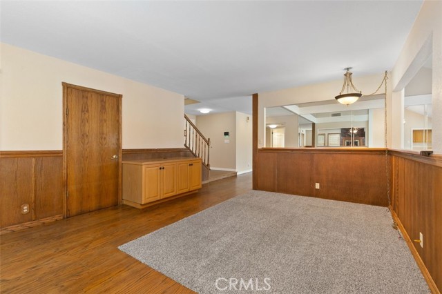 Family room, under stair storage