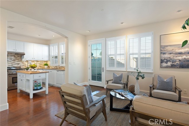 Pella French door to the private patio yard.