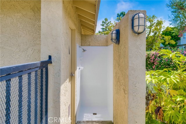 Pool shower area