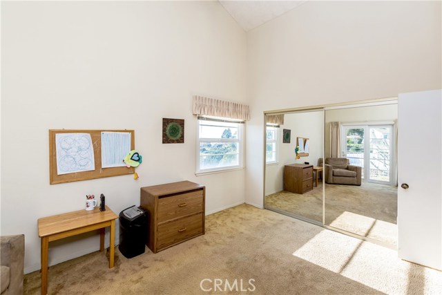 2nd Master Bedroom upstairs with high ceilings and Views