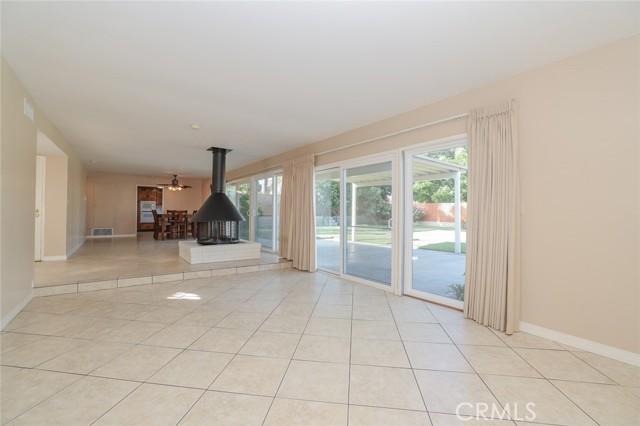 View from great room toward dining/family room