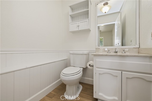 1/2 bath off kitchen