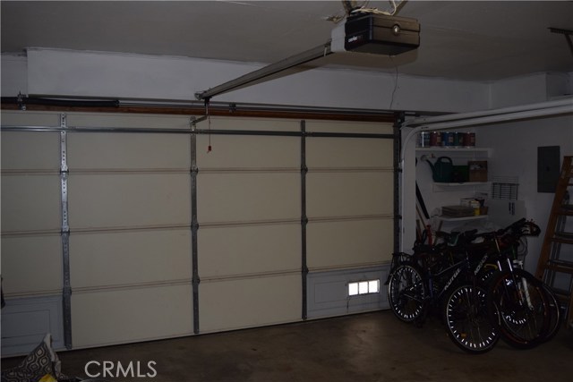 Large attached two car garage with direct access.
