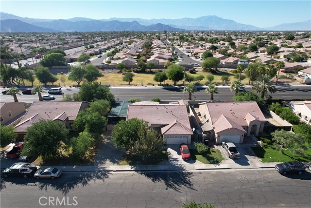 Aerial View of Home and Street